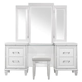 Tamsin White Vanity Dresser with Mirror - Ornate Home