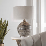 Tamula Distressed Ivory Table Lamp - Ornate Home
