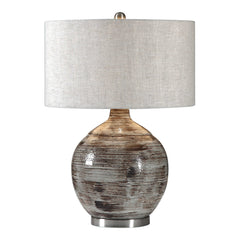 Tamula Distressed Ivory Table Lamp - Ornate Home