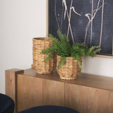 Tamuz Brown Grass Baskets (Set of 2)