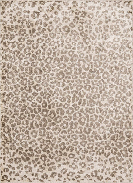 Tan Bonhill Leopard Print Area Rug - Ornate Home