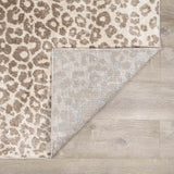 Tan Bonhill Leopard Print Area Rug - Ornate Home