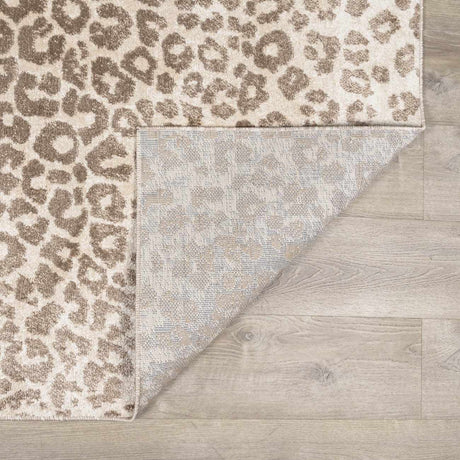 Tan Bonhill Leopard Print Area Rug - Ornate Home