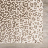 Tan Bonhill Leopard Print Area Rug - Ornate Home