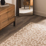 Tan Bonhill Leopard Print Area Rug - Ornate Home