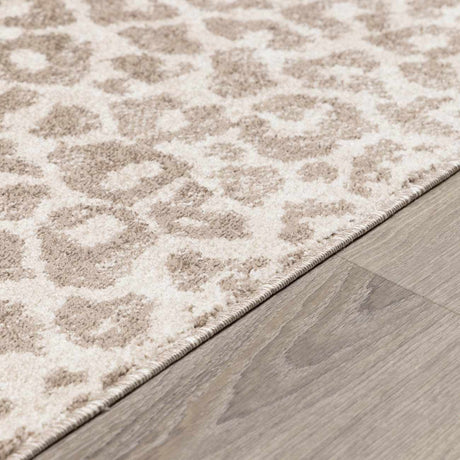 Tan Bonhill Leopard Print Area Rug - Ornate Home