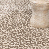 Tan Bonhill Leopard Print Area Rug - Ornate Home