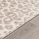 Tan Bonhill Leopard Print Area Rug - Ornate Home