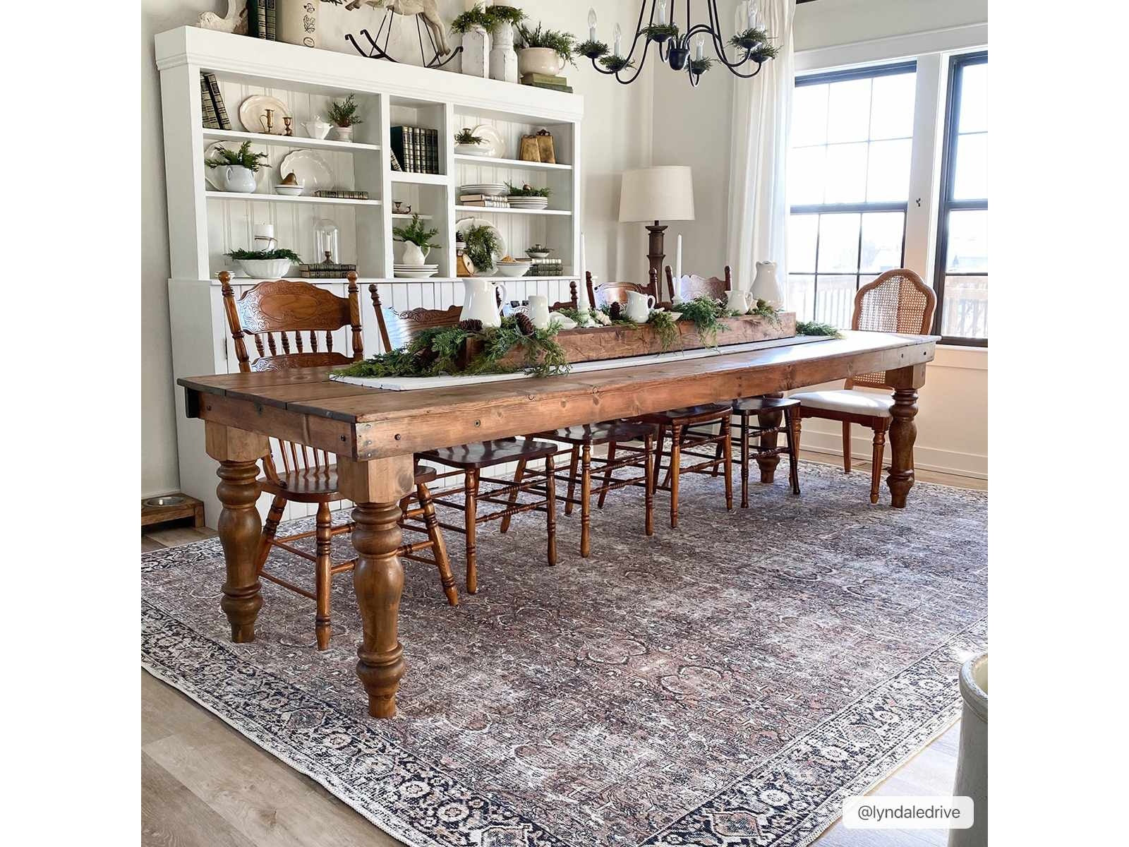 Tan Jill Vintage Washable Area Rug - Clearance - Ornate Home