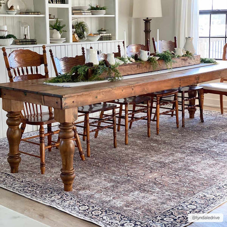 Tan Jill Vintage Washable Area Rug - Clearance - Ornate Home