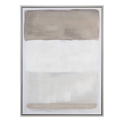 Tan Lines 1 Brown/White Canvas - Ornate Home