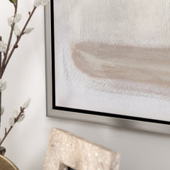 Tan Lines 1 Brown/White Canvas - Ornate Home