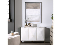 Tan Lines 1 Brown/White Canvas - Ornate Home