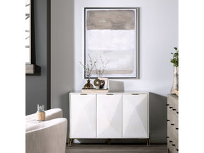 Tan Lines 1 Brown/White Canvas - Ornate Home