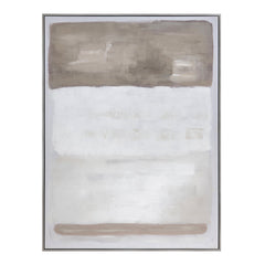 Tan Lines 2 Brown/White Canvas - Ornate Home