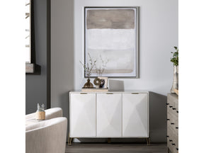 Tan Lines 2 Brown/White Canvas - Ornate Home