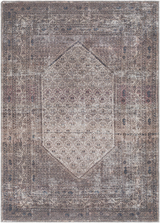 Tan Ormstown Distressed Washable Area Rug - Clearance - Ornate Home