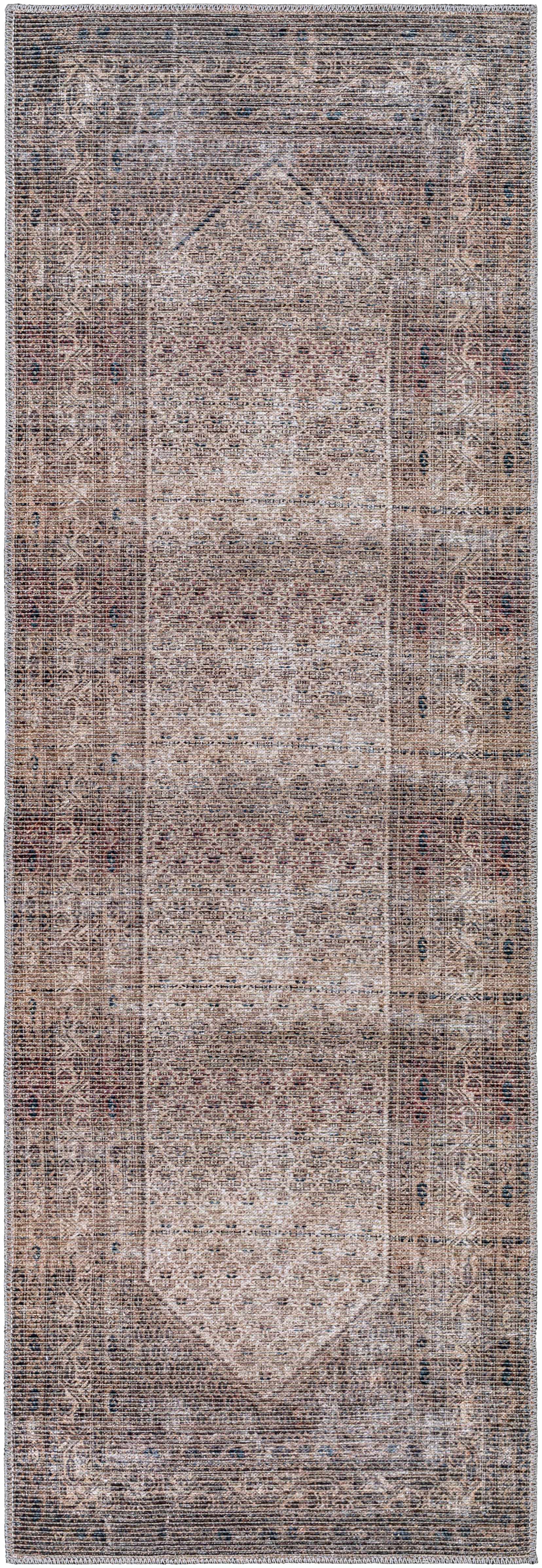 Tan Ormstown Distressed Washable Area Rug - Clearance - Ornate Home