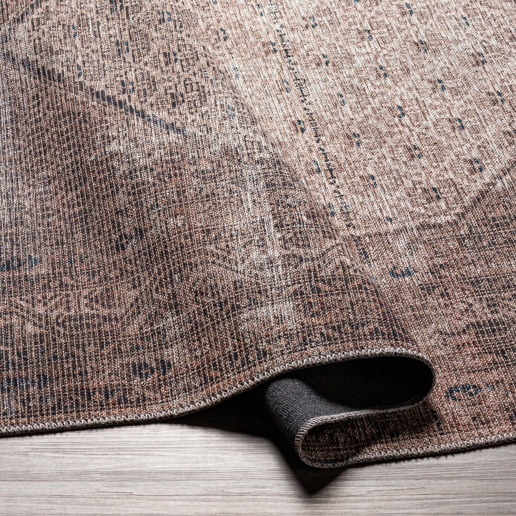 Tan Ormstown Distressed Washable Area Rug - Clearance - Ornate Home