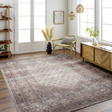 Tan Ormstown Distressed Washable Area Rug - Clearance - Ornate Home