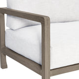 Tanah Weathered Teak/White/Cream Outdoor Sofa - Ornate Home