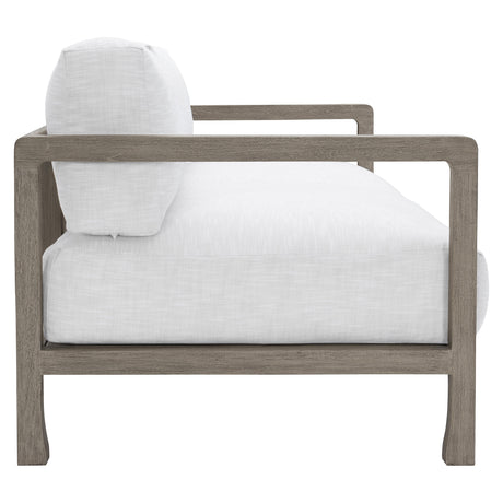 Tanah Weathered Teak/White/Cream Outdoor Sofa - Ornate Home