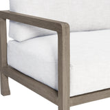 Tanah Weathered Teak/White/Cream Outdoor Sofa - Ornate Home