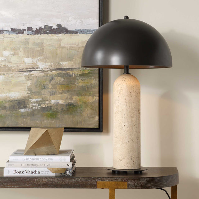 Tanaka Black/Bronze Indoor-Outdoor Table Lamp - Ornate Home
