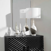 Tanali Gray/White Modern Table Lamp - Ornate Home