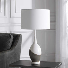 Tanali Gray/White Modern Table Lamp - Ornate Home