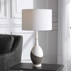 Tanali Gray/White Modern Table Lamp - Ornate Home
