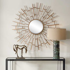 Tangled Bronze Round Mirror - Ornate Home