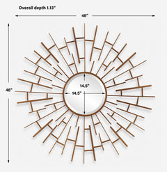 Tangled Bronze Round Mirror - Ornate Home