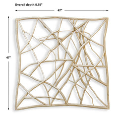 Tangled Up Teak Outdoor Wall Decor - Ornate Home