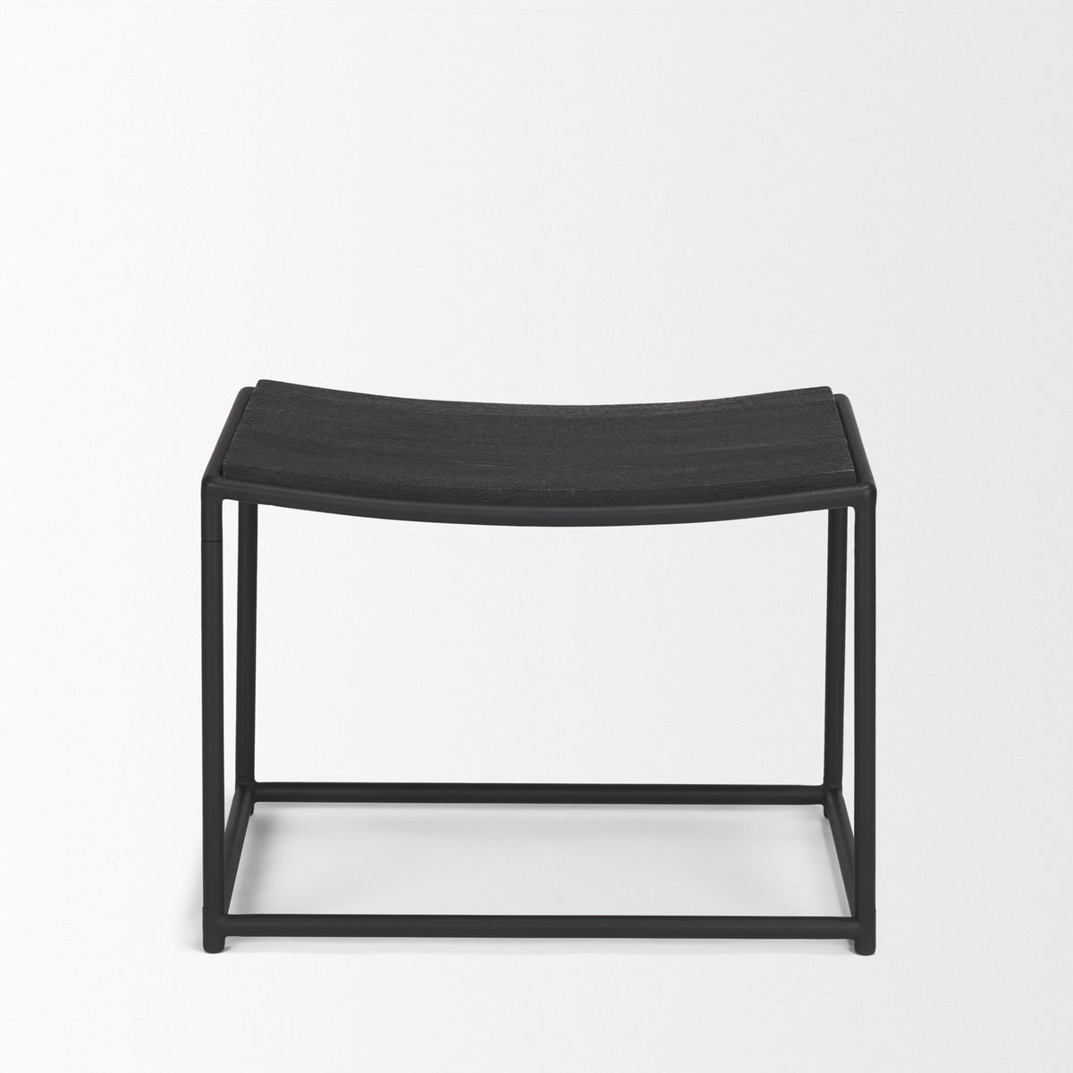 Taniel Black Textured Wood Metal Stool - Ornate Home
