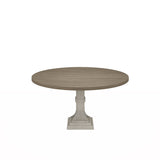 Tannen White/Gray 59" 5-Piece Round Dining Set - Ornate Home