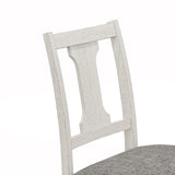 Tannen White/Gray 59" 5-Piece Round Dining Set - Ornate Home