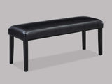 Tanner Black Dining Bench - Ornate Home