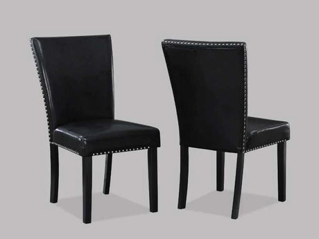 Tanner Black Dining Room Side Chair (Set of 2) - Ornate Home