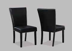 Tanner Black/White Faux Marble Top Dining Set - Ornate Home
