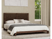 Tanner Eastern King Solid Ash Platform Bed in Roux - Ornate Home