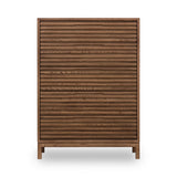 Tanner Five Drawer Ash Wood Chest in Roux - Ornate Home