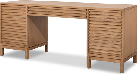 Tanner Flaxen File Drawer Desk - Ornate Home