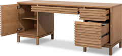 Tanner Flaxen File Drawer Desk - Ornate Home