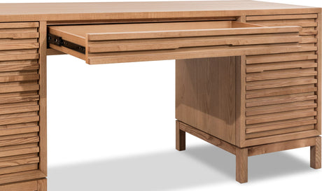 Tanner Flaxen File Drawer Desk - Ornate Home