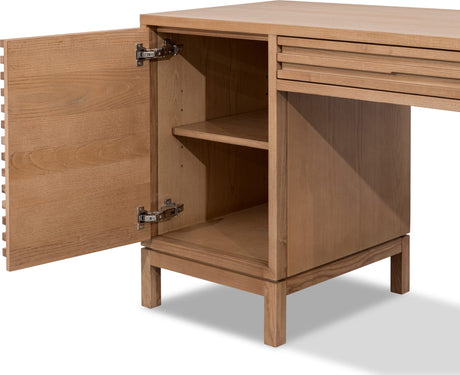 Tanner Flaxen File Drawer Desk - Ornate Home