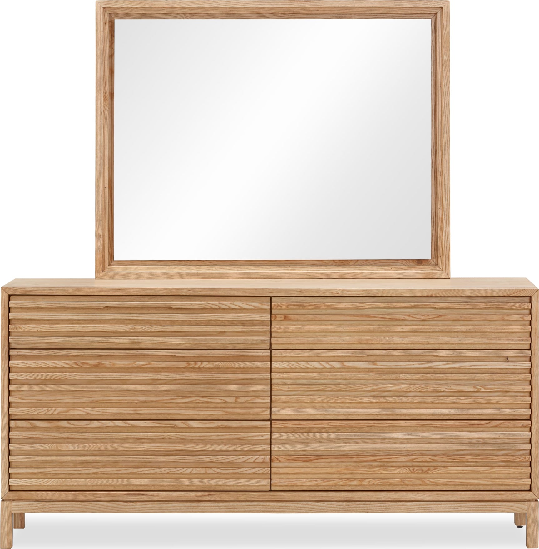 Tanner Flaxen Six Drawer Ash Wood Dresser - Ornate Home