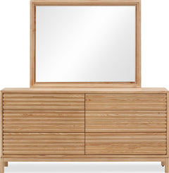 Tanner Flaxen Six Drawer Ash Wood Dresser - Ornate Home