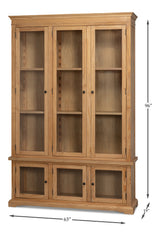 Tanner Natural Bookcase - Ornate Home