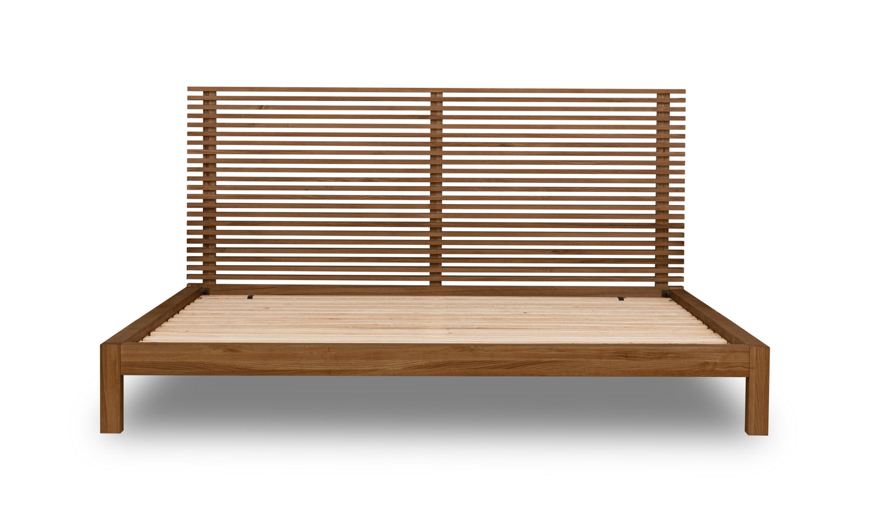 Tanner Queen Solid Ash California King Platform Bed in Roux - Ornate Home